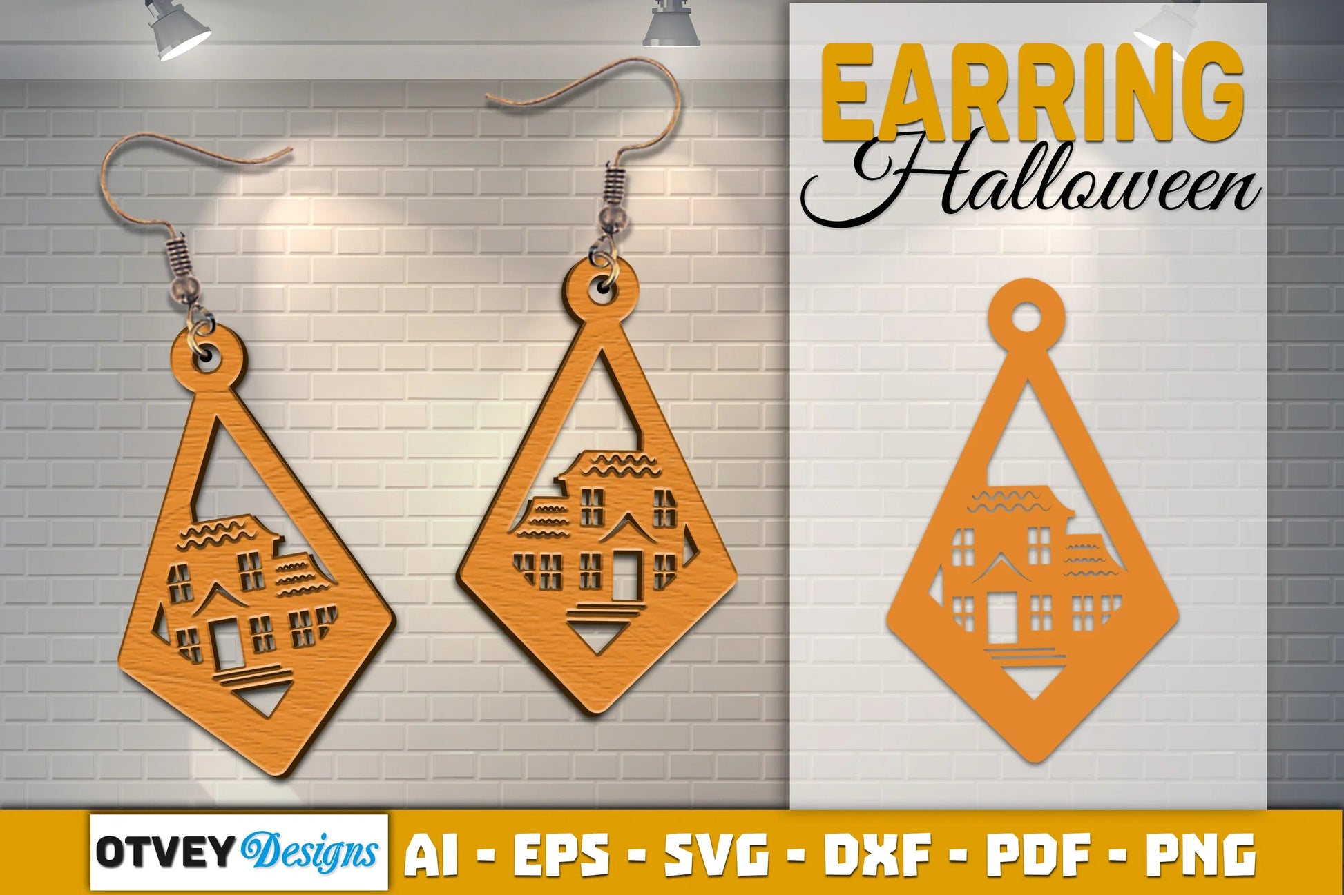 Earring Halloween Lasercut SVG Bundle 80q - CraftNest - Digital Crafting and Art