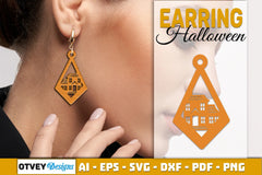 Earring Halloween Lasercut SVG Bundle 80q - CraftNest - Digital Crafting and Art