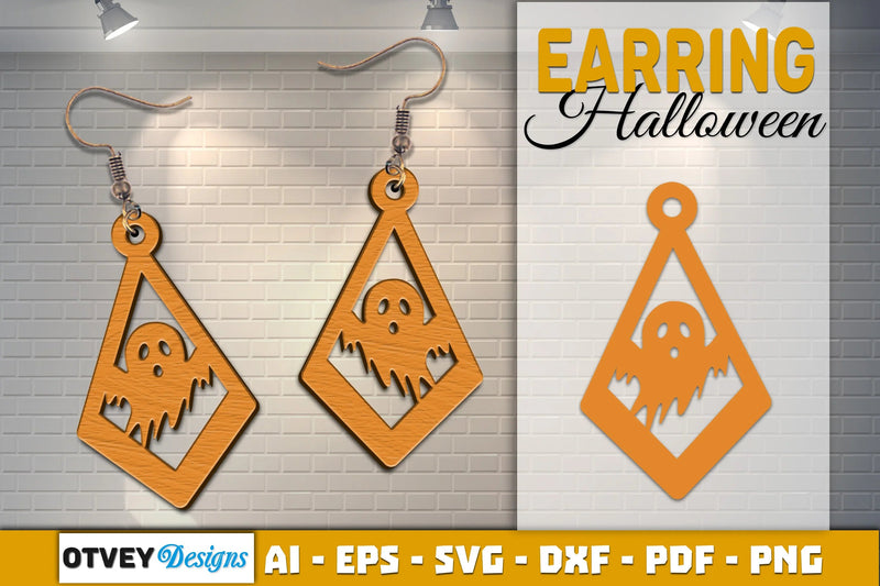 Earring Halloween Lasercut SVG Bundle 81q - CraftNest - Digital Crafting and Art