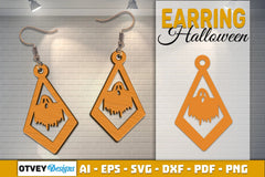 Earring Halloween Lasercut SVG Bundle - CraftNest - Digital Crafting and Art