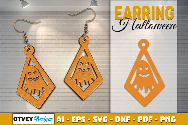 Earring Halloween Lasercut SVG Bundle - CraftNest - Digital Crafting and Art