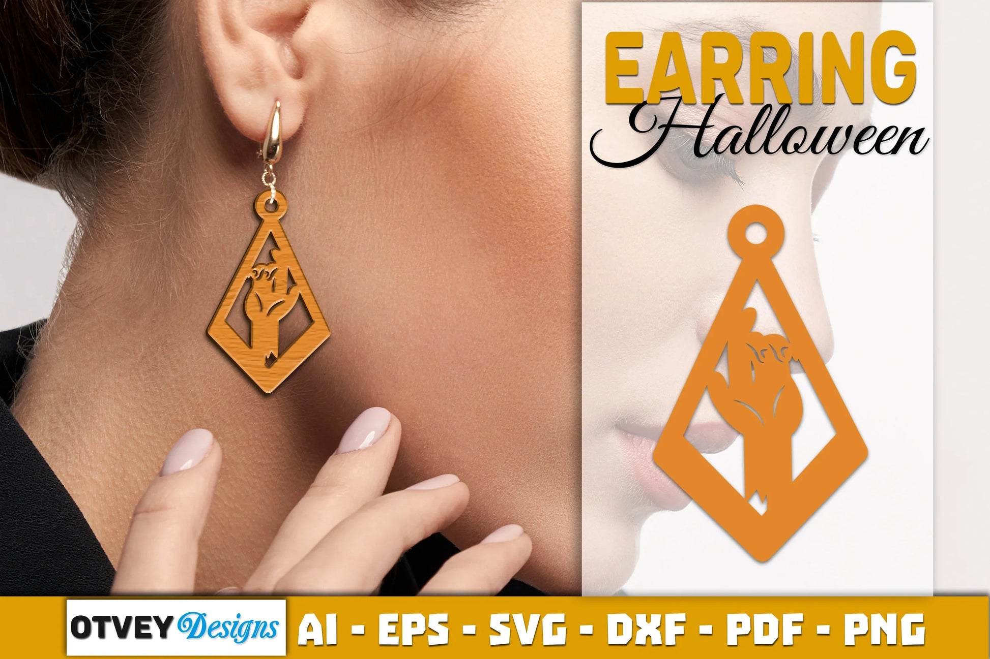 Earring Halloween Lasercut SVG Bundle - CraftNest - Digital Crafting and Art