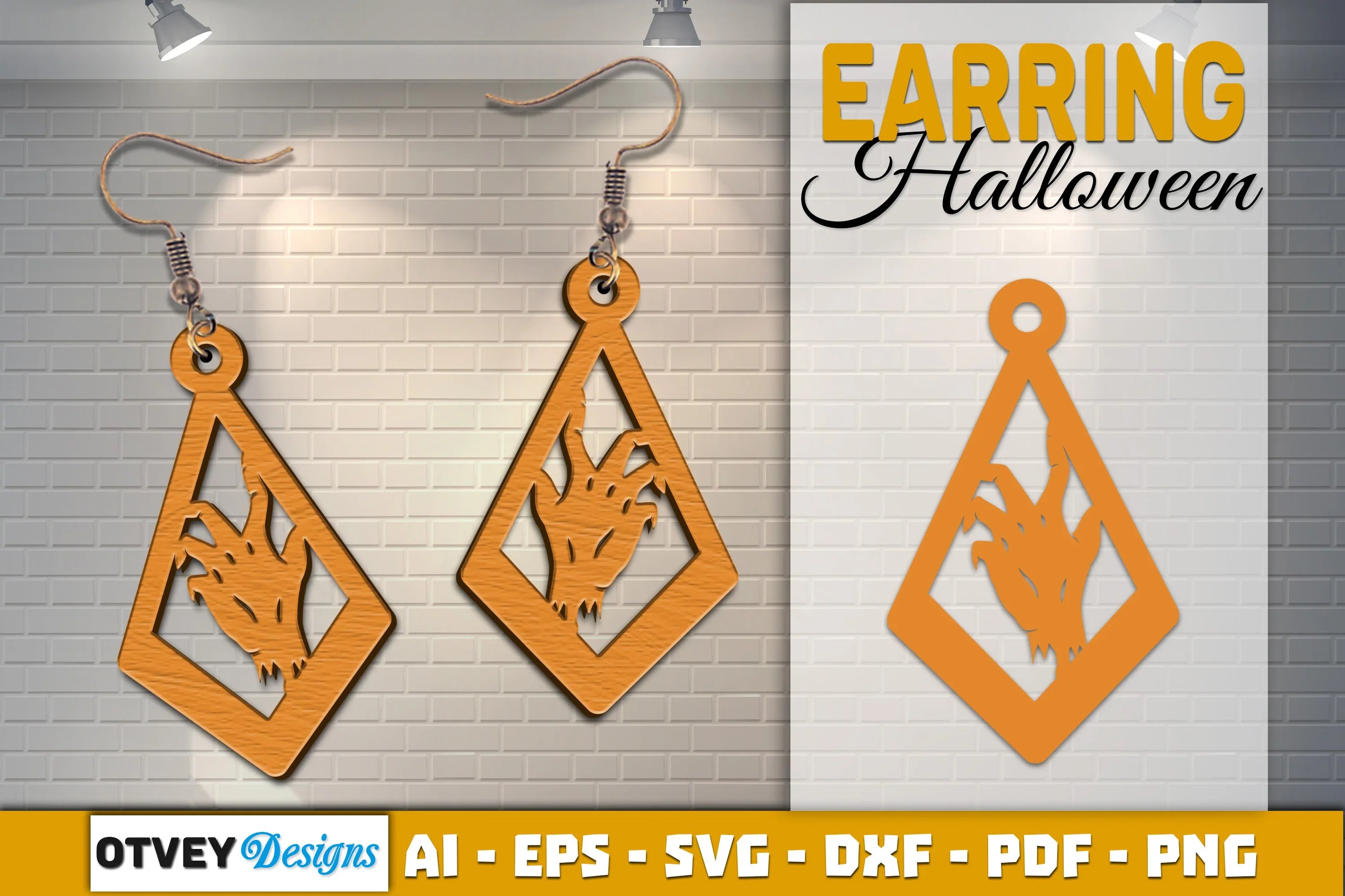 Earring Halloween Lasercut SVG Bundle - CraftNest - Digital Crafting and Art