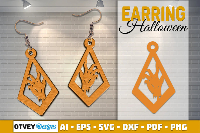 Earring Halloween Lasercut SVG Bundle - CraftNest - Digital Crafting and Art