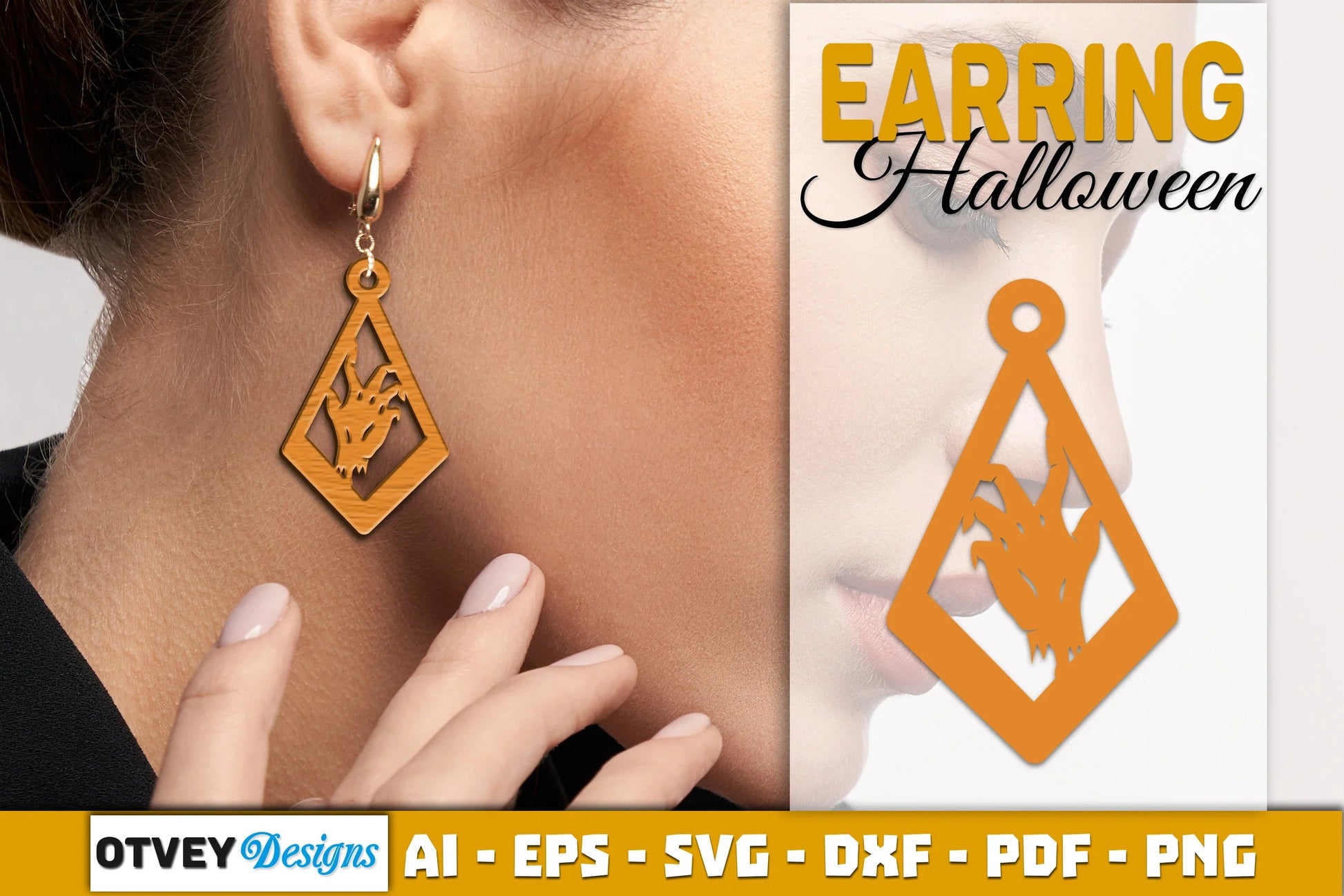 Earring Halloween Lasercut SVG Bundle - CraftNest - Digital Crafting and Art