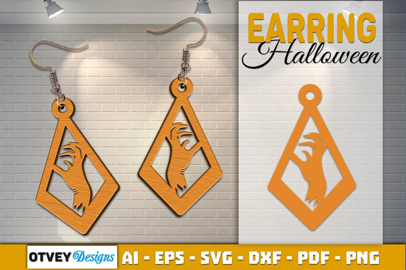 Earring Halloween Lasercut SVG Bundle - CraftNest - Digital Crafting and Art