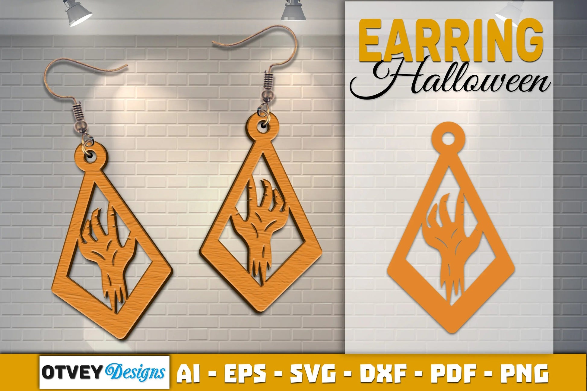 Earring Halloween Lasercut SVG Bundle - CraftNest - Digital Crafting and Art