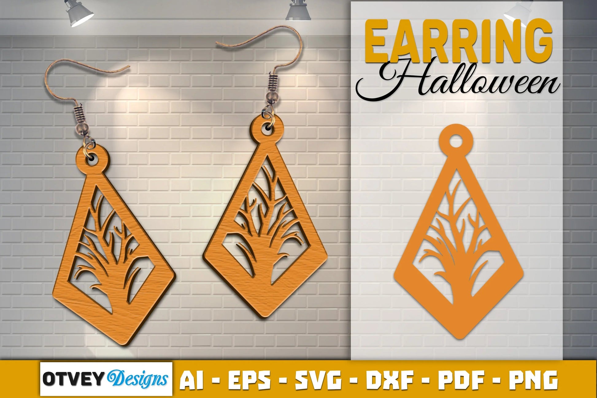 Earring Halloween Lasercut SVG Bundle - CraftNest - Digital Crafting and Art