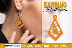 Earring Halloween Lasercut SVG Bundle - CraftNest - Digital Crafting and Art