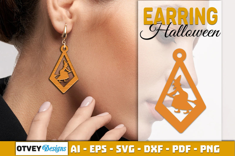 Earring Halloween Lasercut SVG Bundle - CraftNest - Digital Crafting and Art