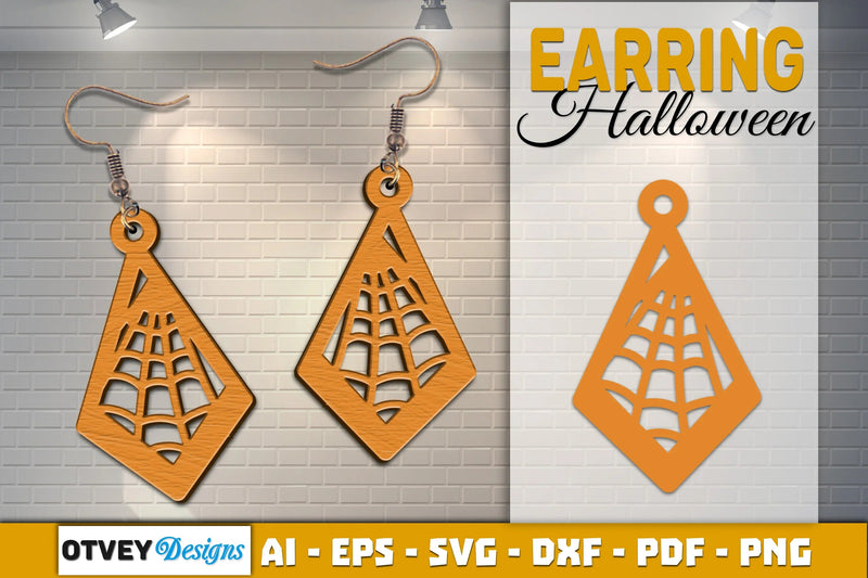 Earring Halloween Lasercut SVG Bundle - CraftNest - Digital Crafting and Art
