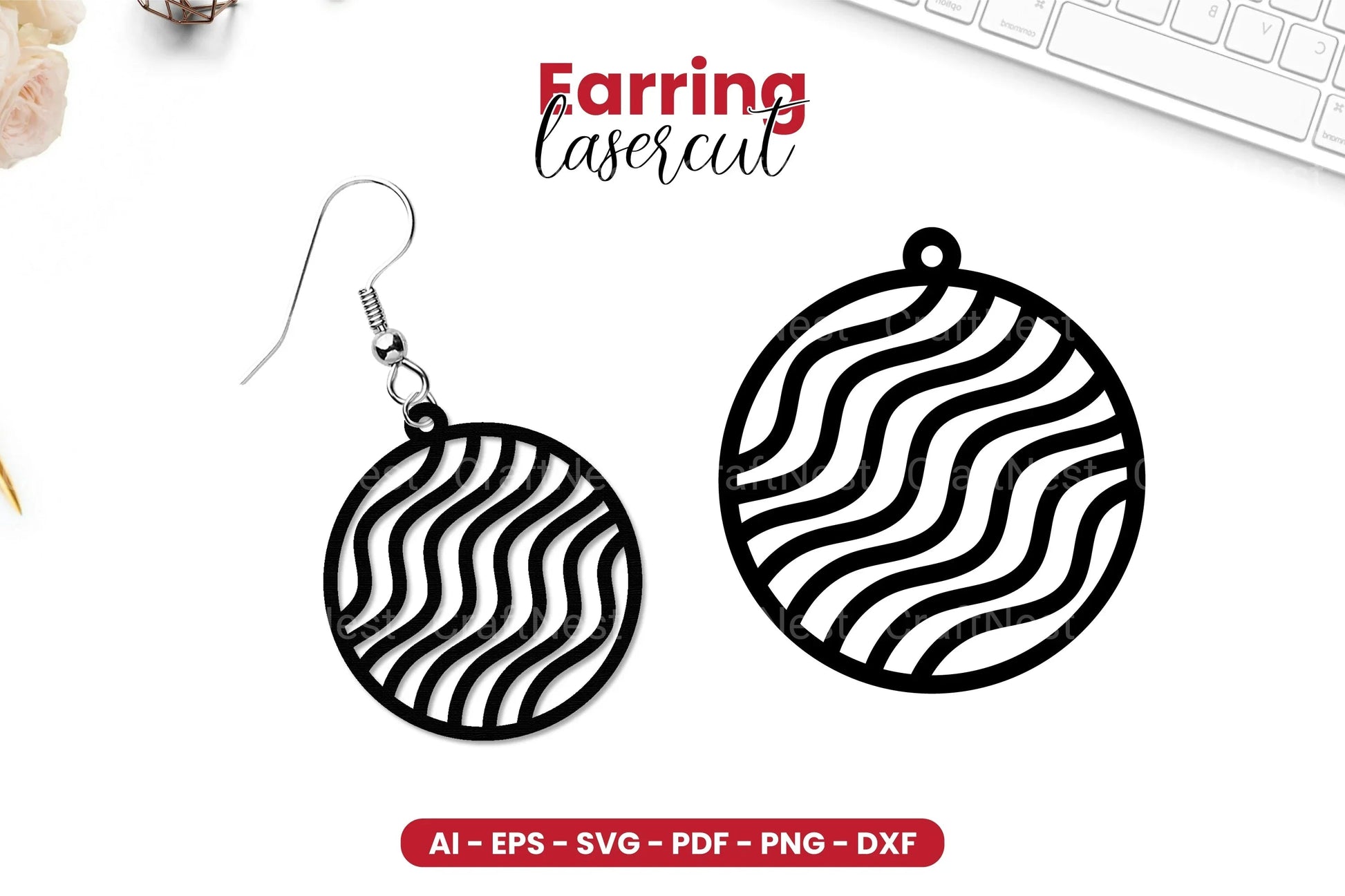 Earring Lasercut SVG Bundle - CraftNest - Digital Crafting and Art