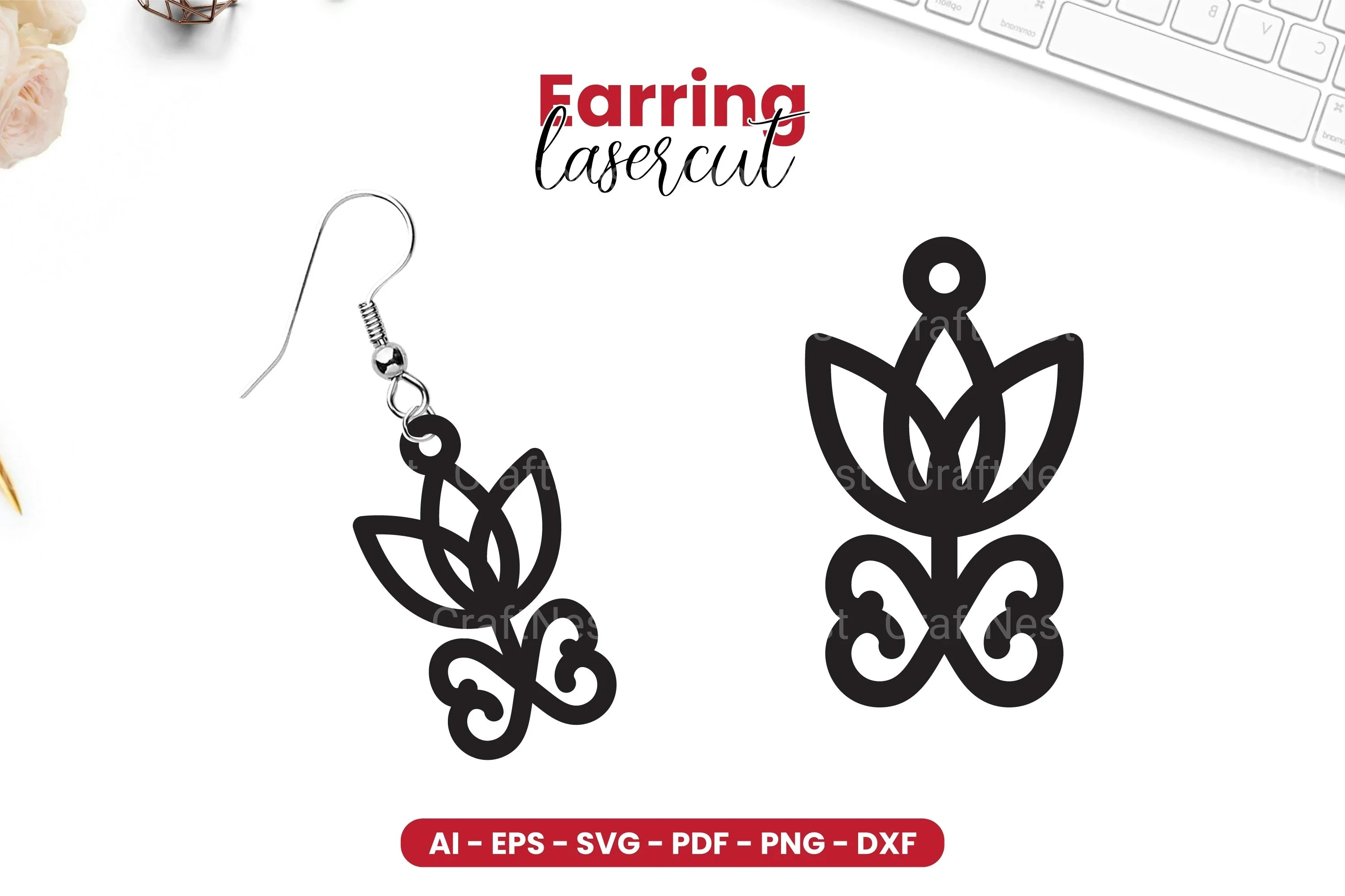 Earring Lasercut SVG Bundle - CraftNest - Digital Crafting and Art
