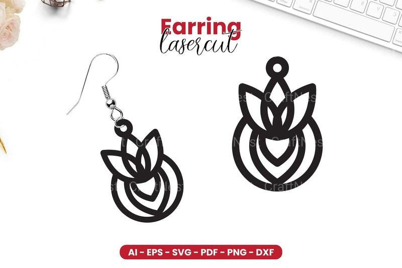 Earring Lasercut SVG Bundle - CraftNest - Digital Crafting and Art