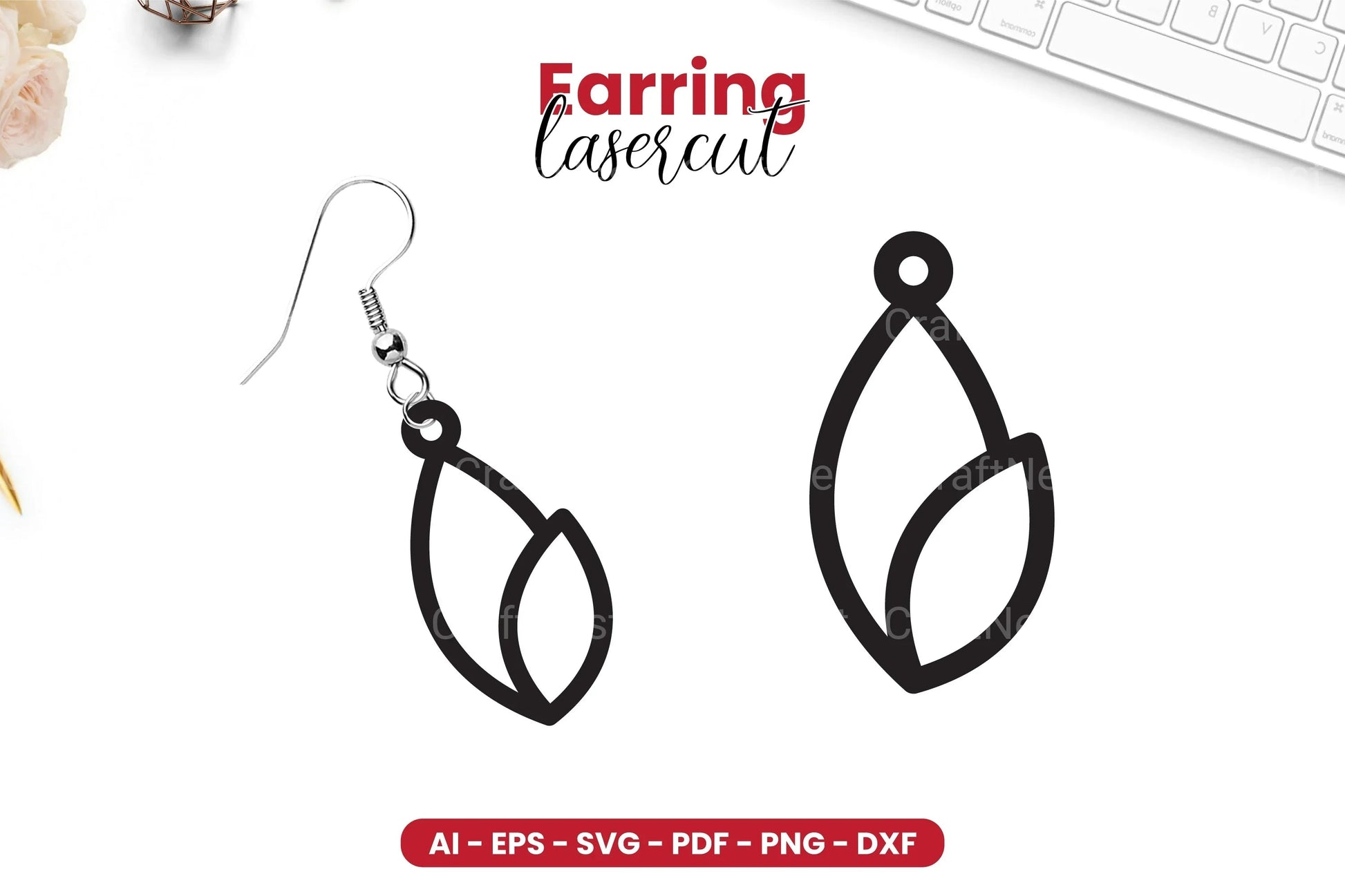 Earring Lasercut SVG Bundle - 16 Designs - CraftNest - Digital Crafting and Art