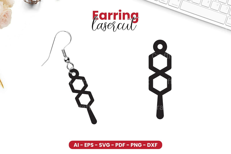 Earring Lasercut SVG Bundle - CraftNest - Digital Crafting and Art