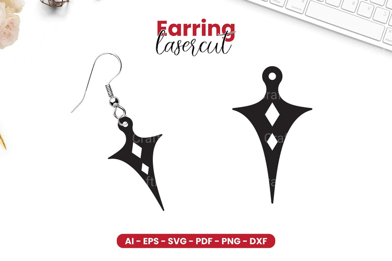 Earring Lasercut SVG Bundle - CraftNest - Digital Crafting and Art