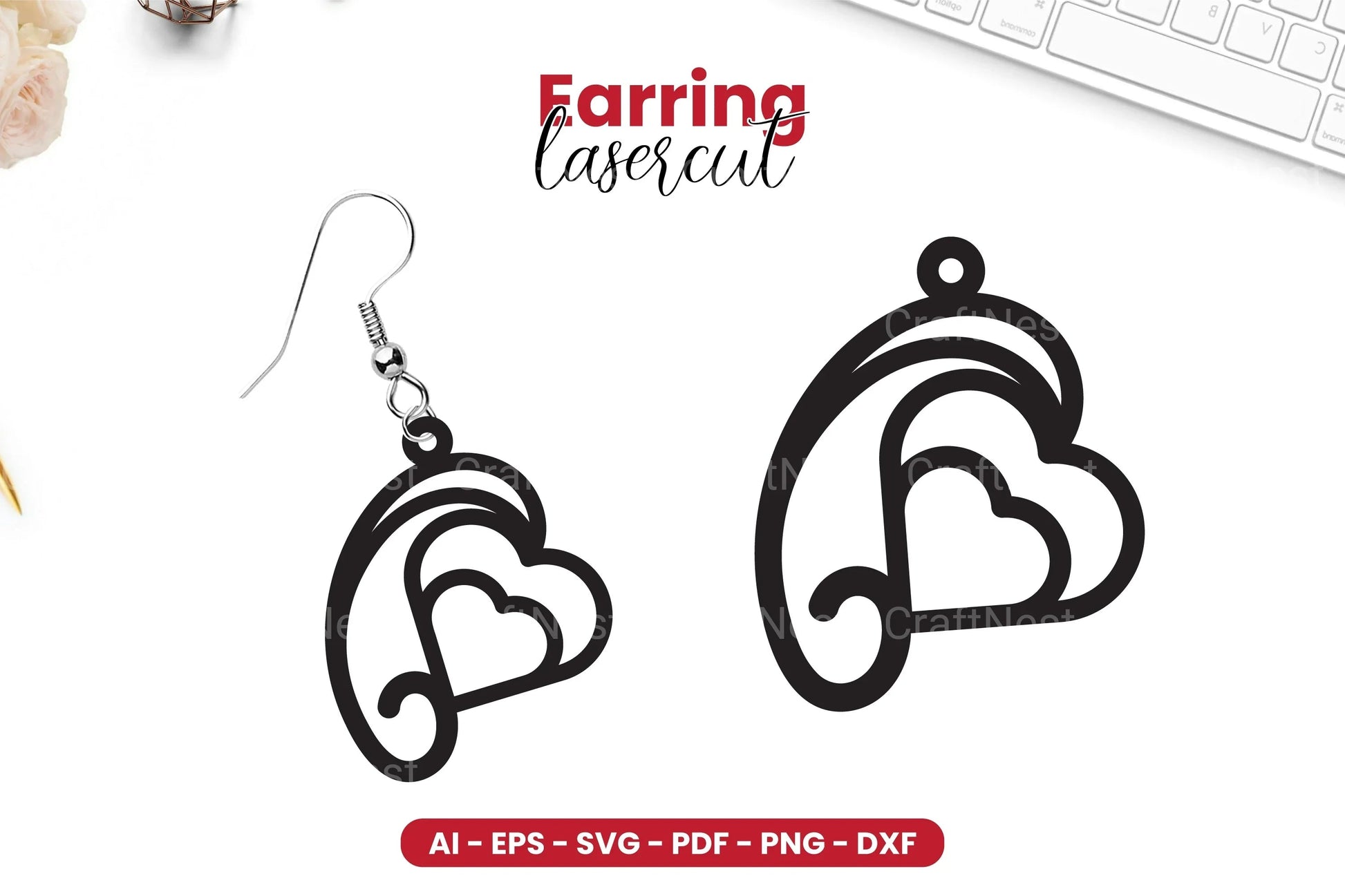 Earring Lasercut SVG Bundle - CraftNest - Digital Crafting and Art