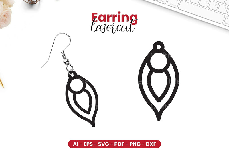 Earring Lasercut SVG Bundle - CraftNest - Digital Crafting and Art