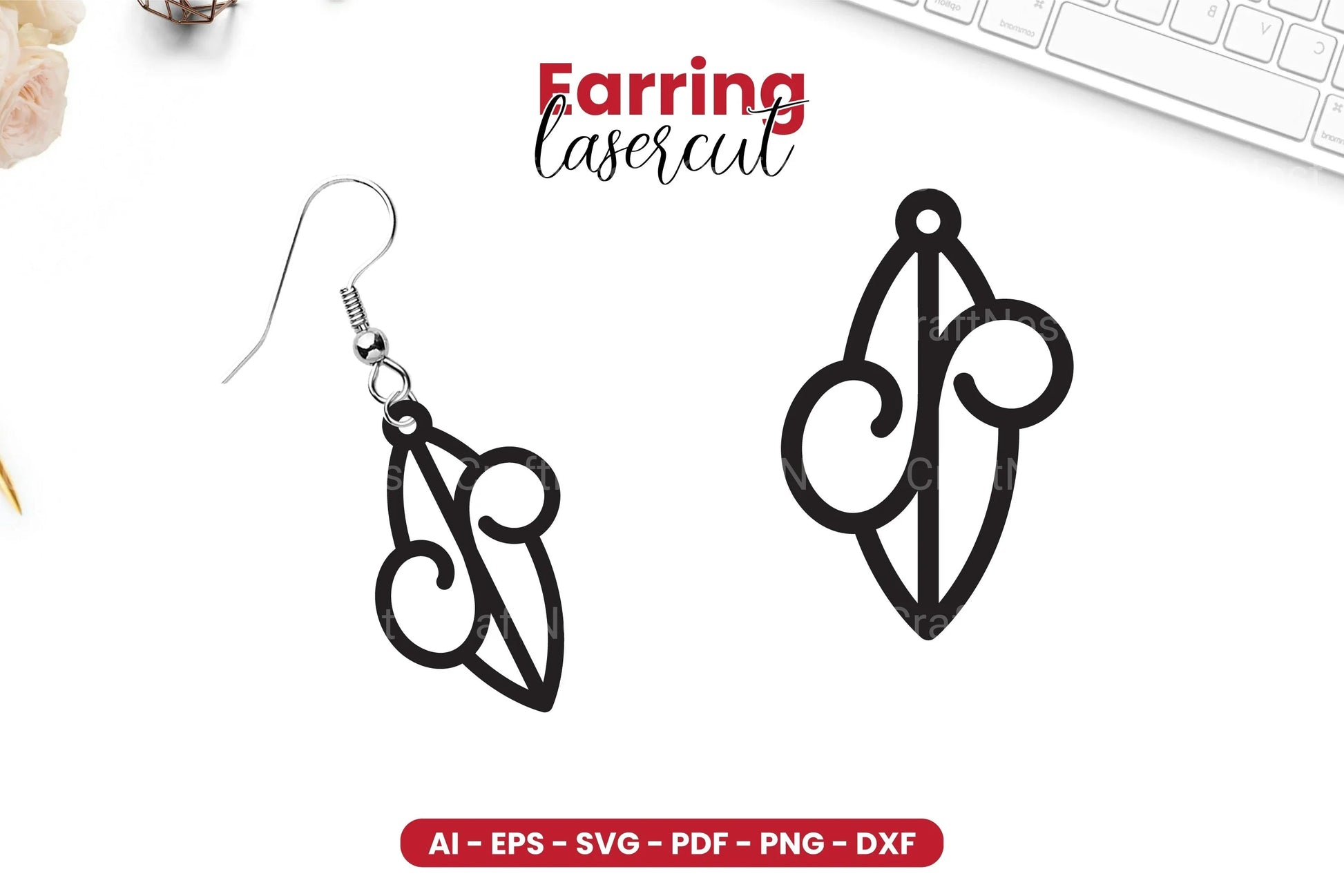 Earring Lasercut SVG Bundle - CraftNest - Digital Crafting and Art