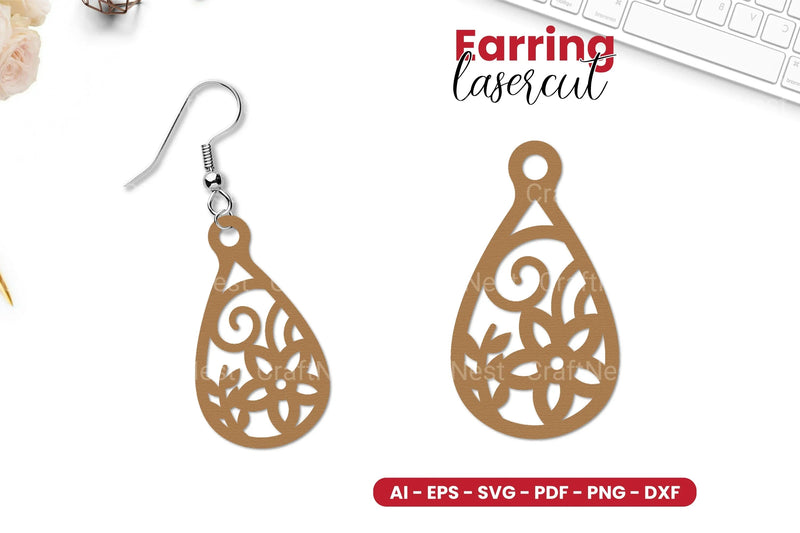 Earring Laser Cut SVG Bundle - CraftNest - Digital Crafting and Art