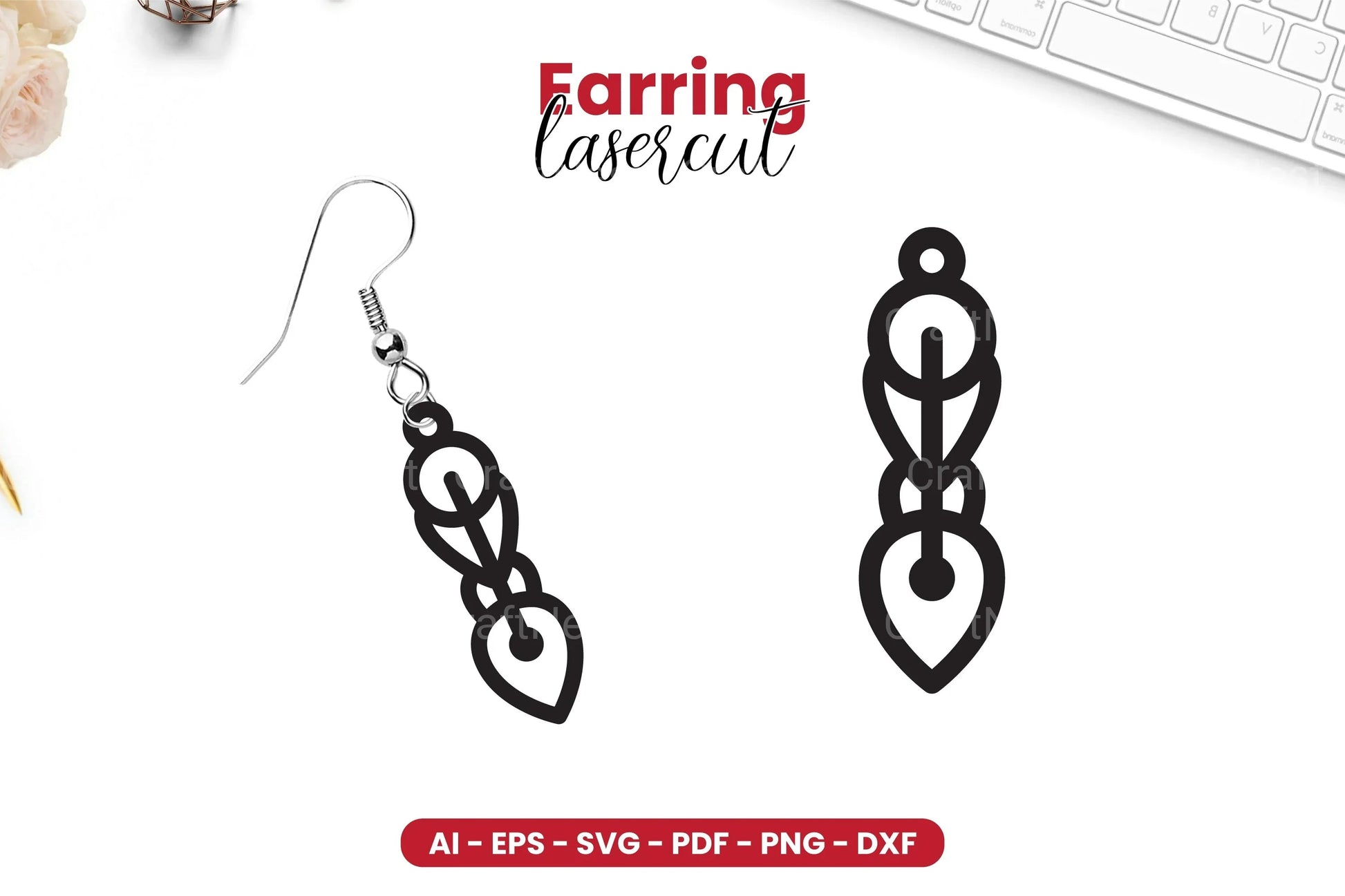 Earring Lasercut SVG Bundle - CraftNest - Digital Crafting and Art