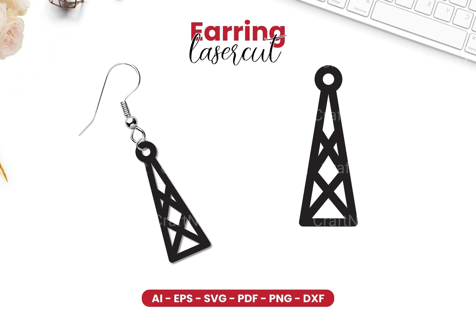 Earring Lasercut SVG Bundle - 35 Designs - CraftNest - Digital Crafting and Art