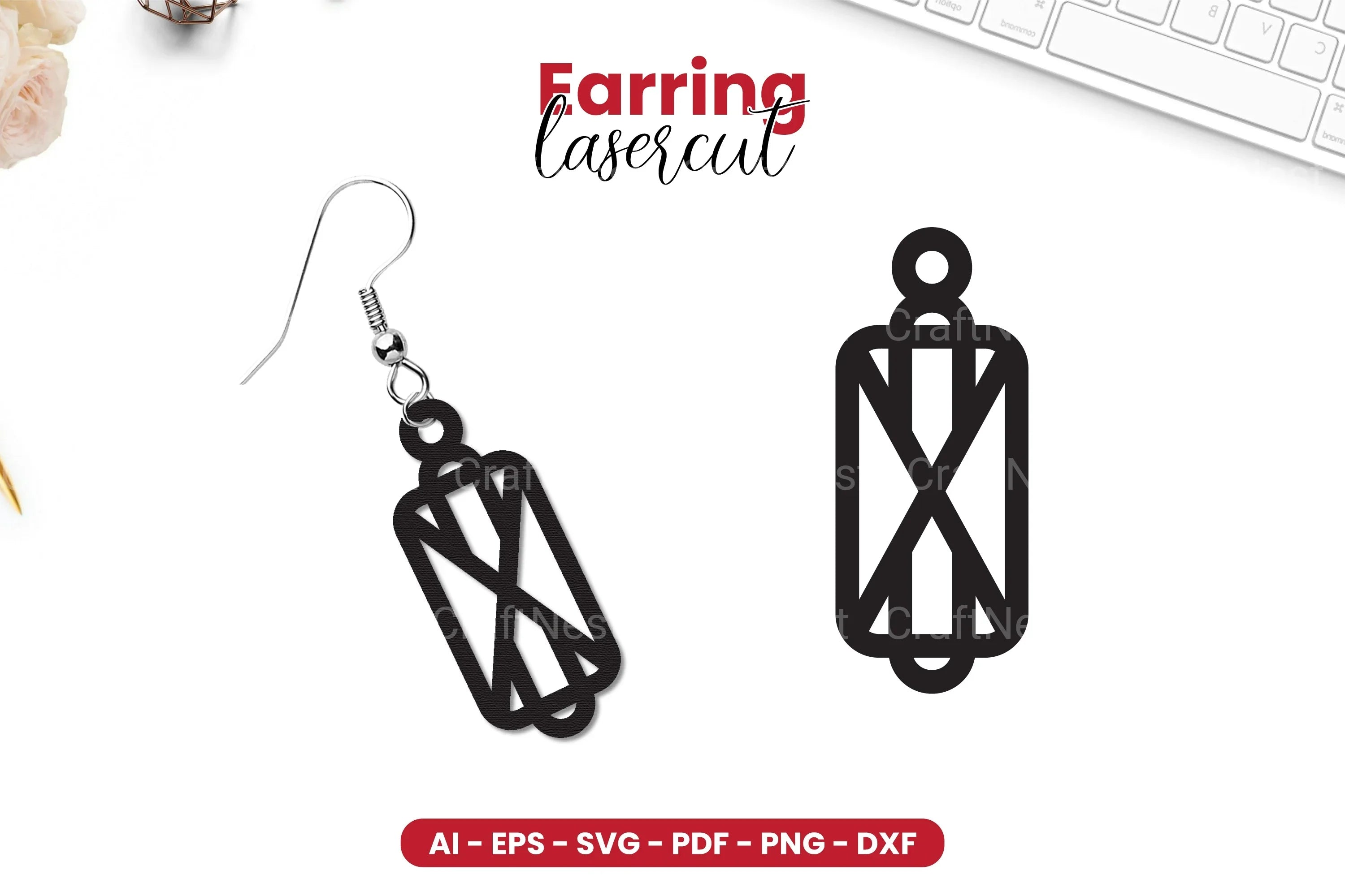 Earring Lasercut SVG Bundle - 36 Designs - CraftNest - Digital Crafting and Art