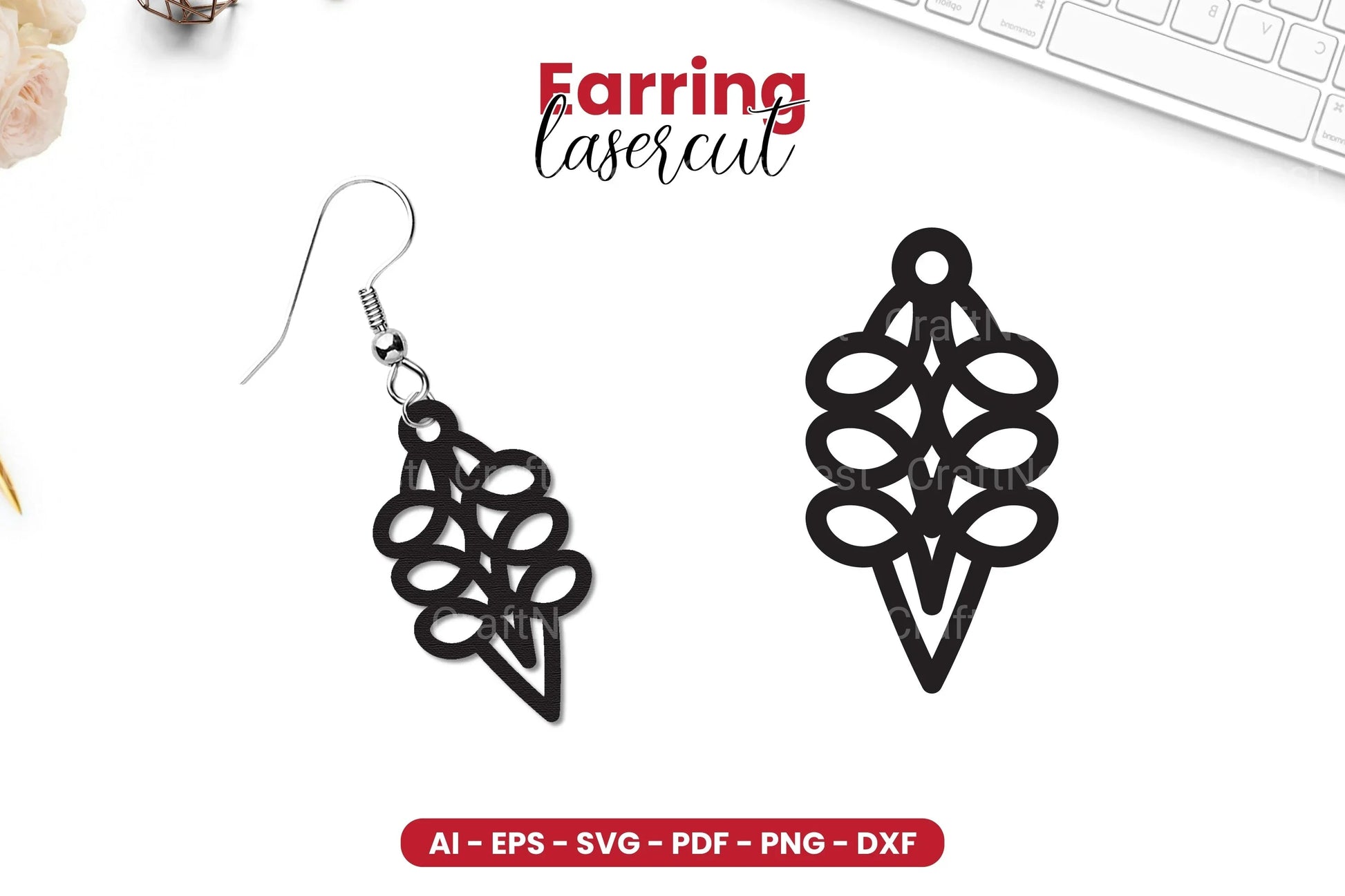 Earring Lasercut SVG Bundle - 38 Designs - CraftNest - Digital Crafting and Art