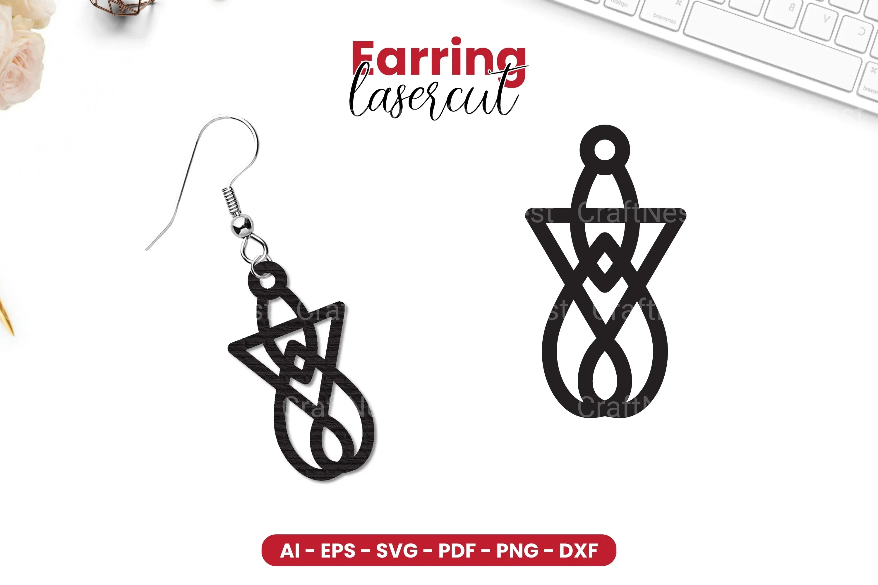 Earring Lasercut SVG Bundle - CraftNest - Digital Crafting and Art