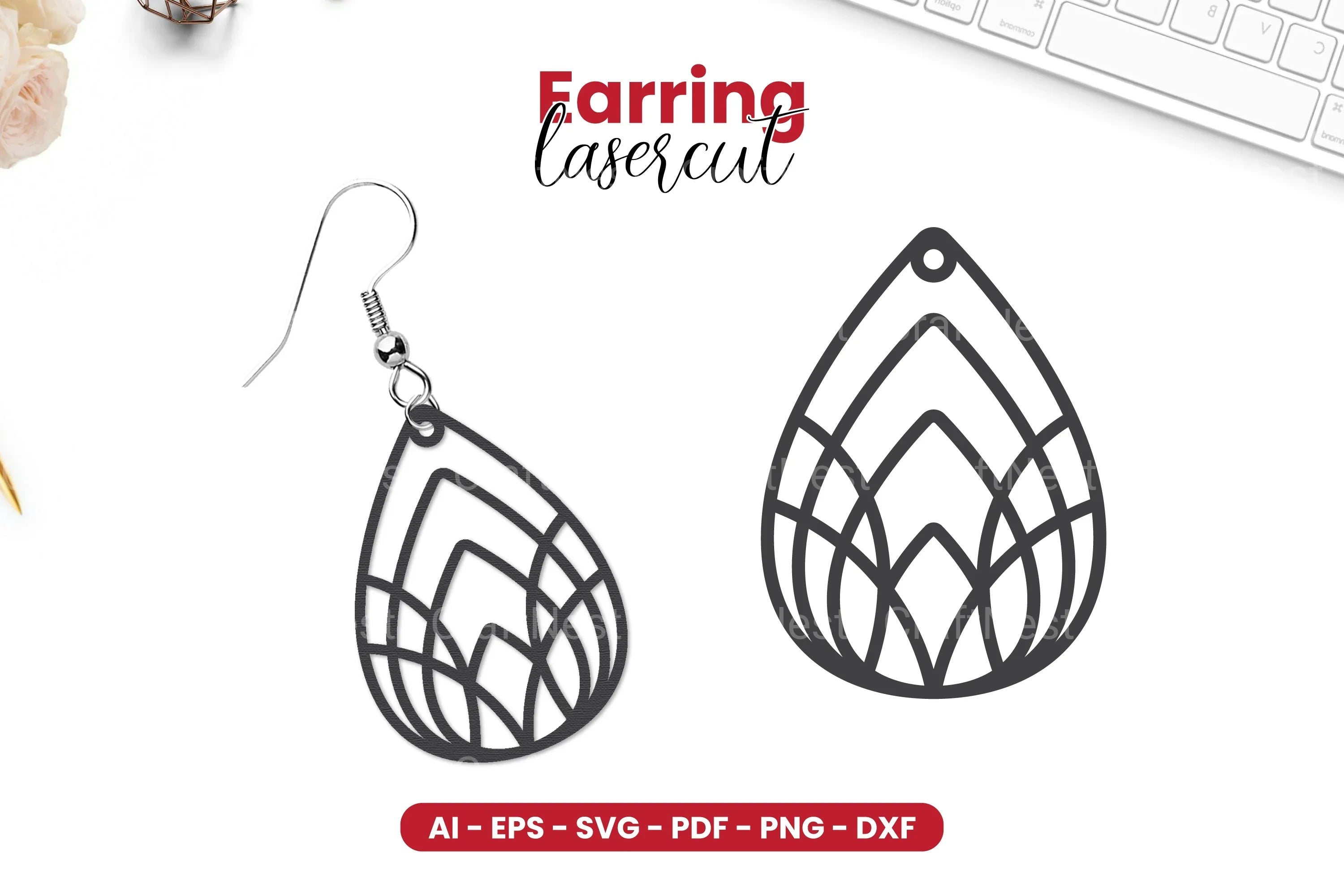 Earring Lasercut SVG Bundle - CraftNest - Digital Crafting and Art
