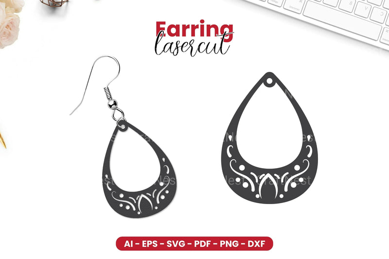 Earring Lasercut SVG Bundle - CraftNest - Digital Crafting and Art
