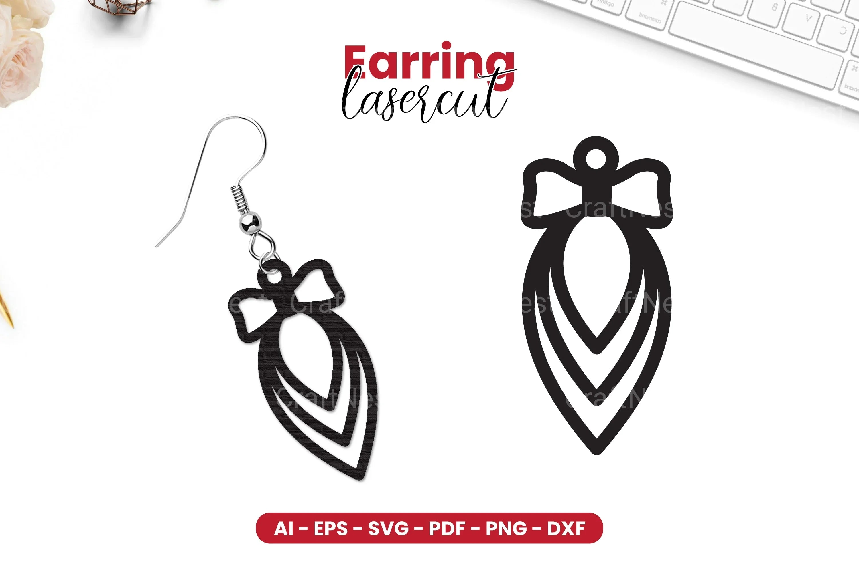 Earring Lasercut SVG Bundle - CraftNest - Digital Crafting and Art