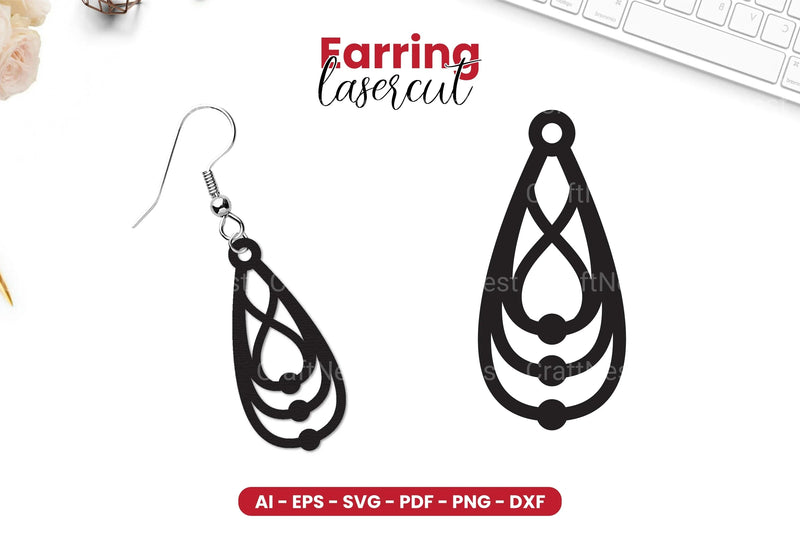Earring Lasercut SVG Bundle - CraftNest - Digital Crafting and Art