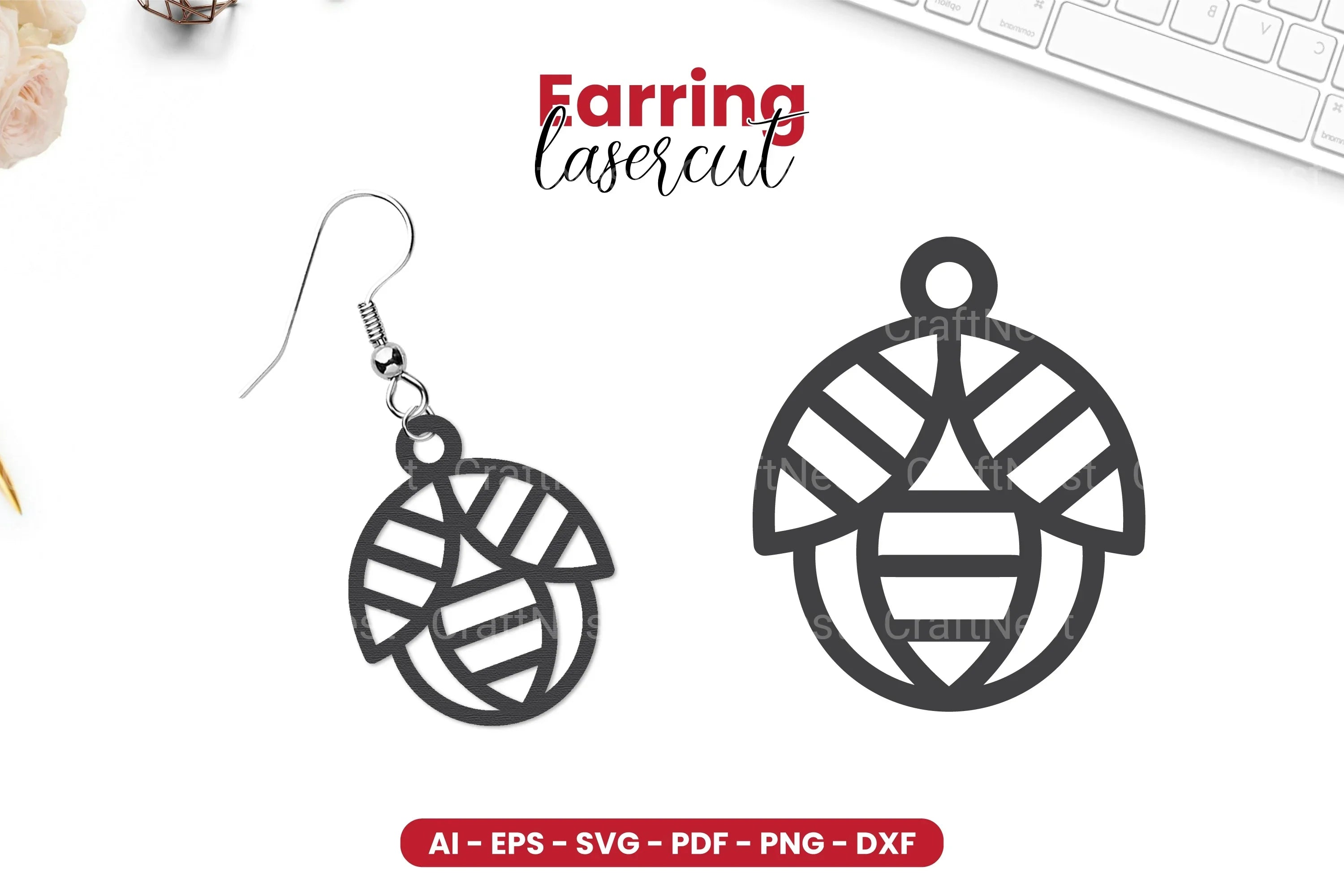 Earring Lasercut SVG Bundle - CraftNest - Digital Crafting and Art