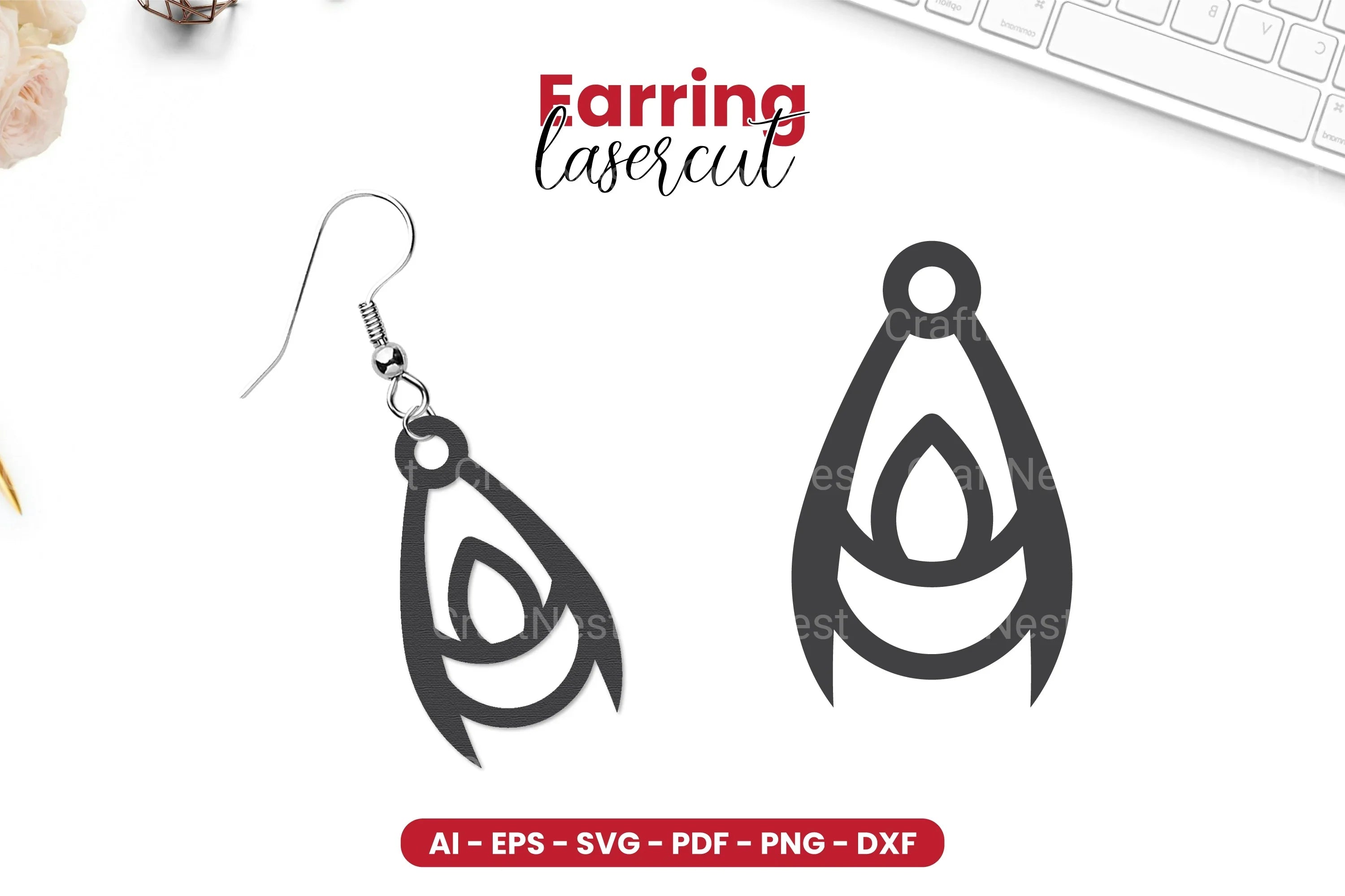 Earring Lasercut SVG Bundle - CraftNest - Digital Crafting and Art