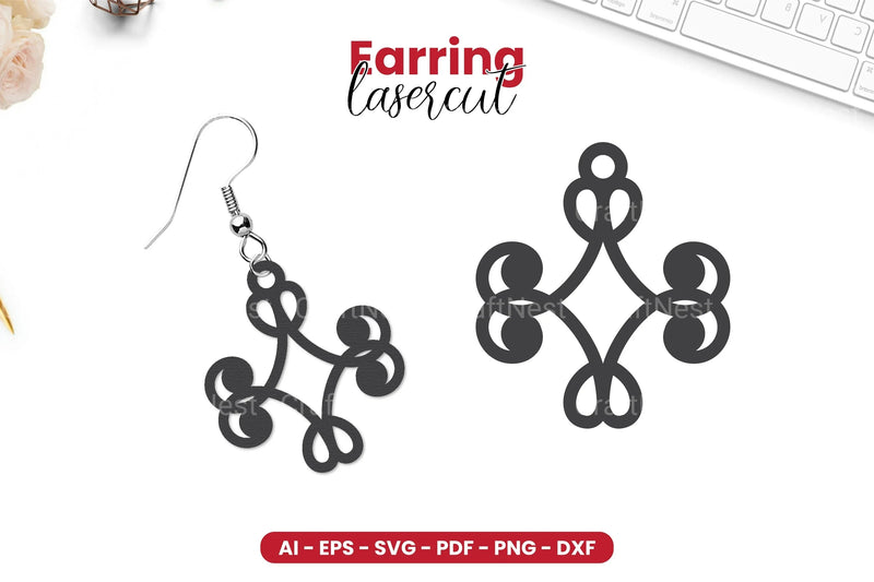 Earring Lasercut SVG Bundle - CraftNest - Digital Crafting and Art