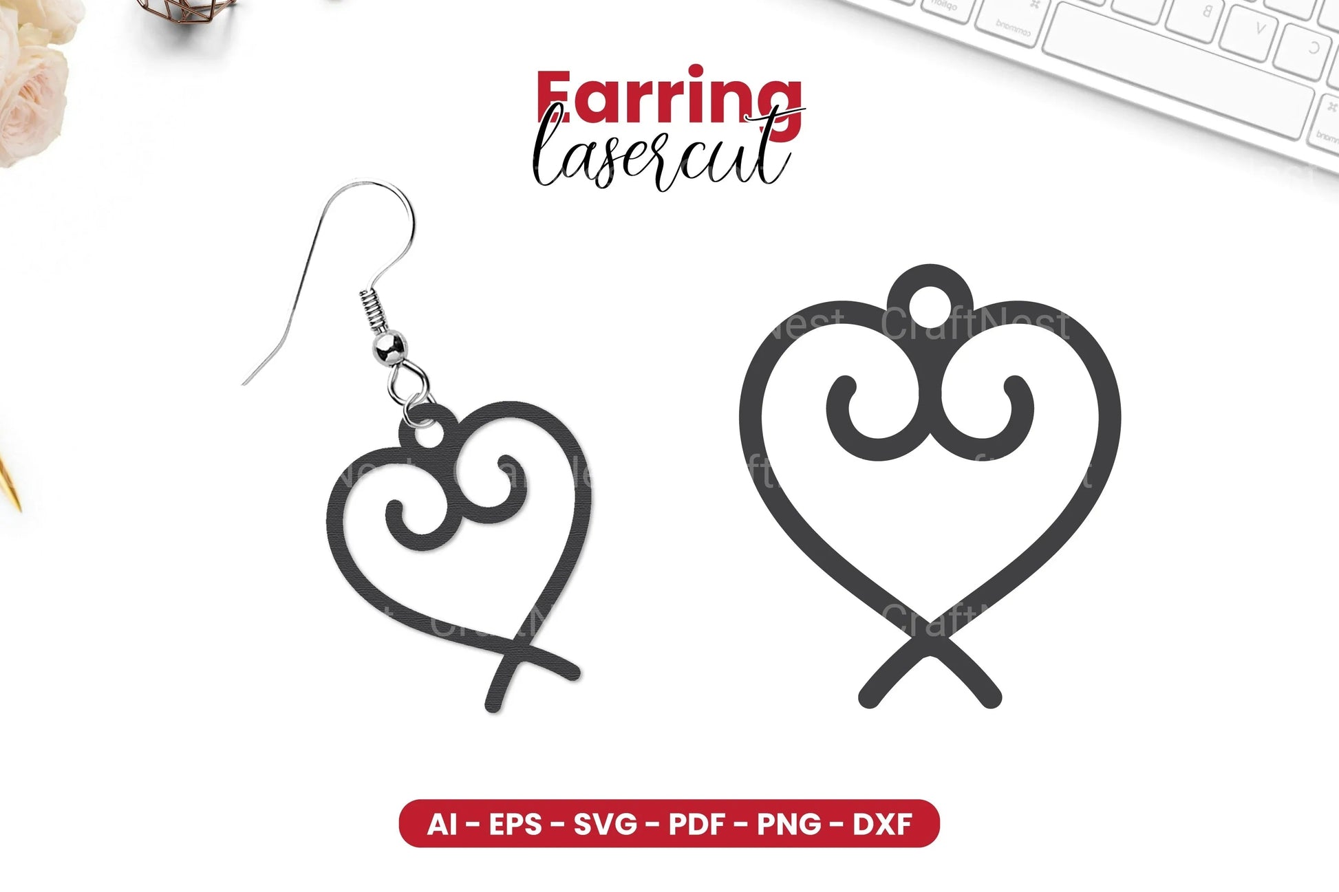 Earring Lasercut SVG Bundle - CraftNest - Digital Crafting and Art