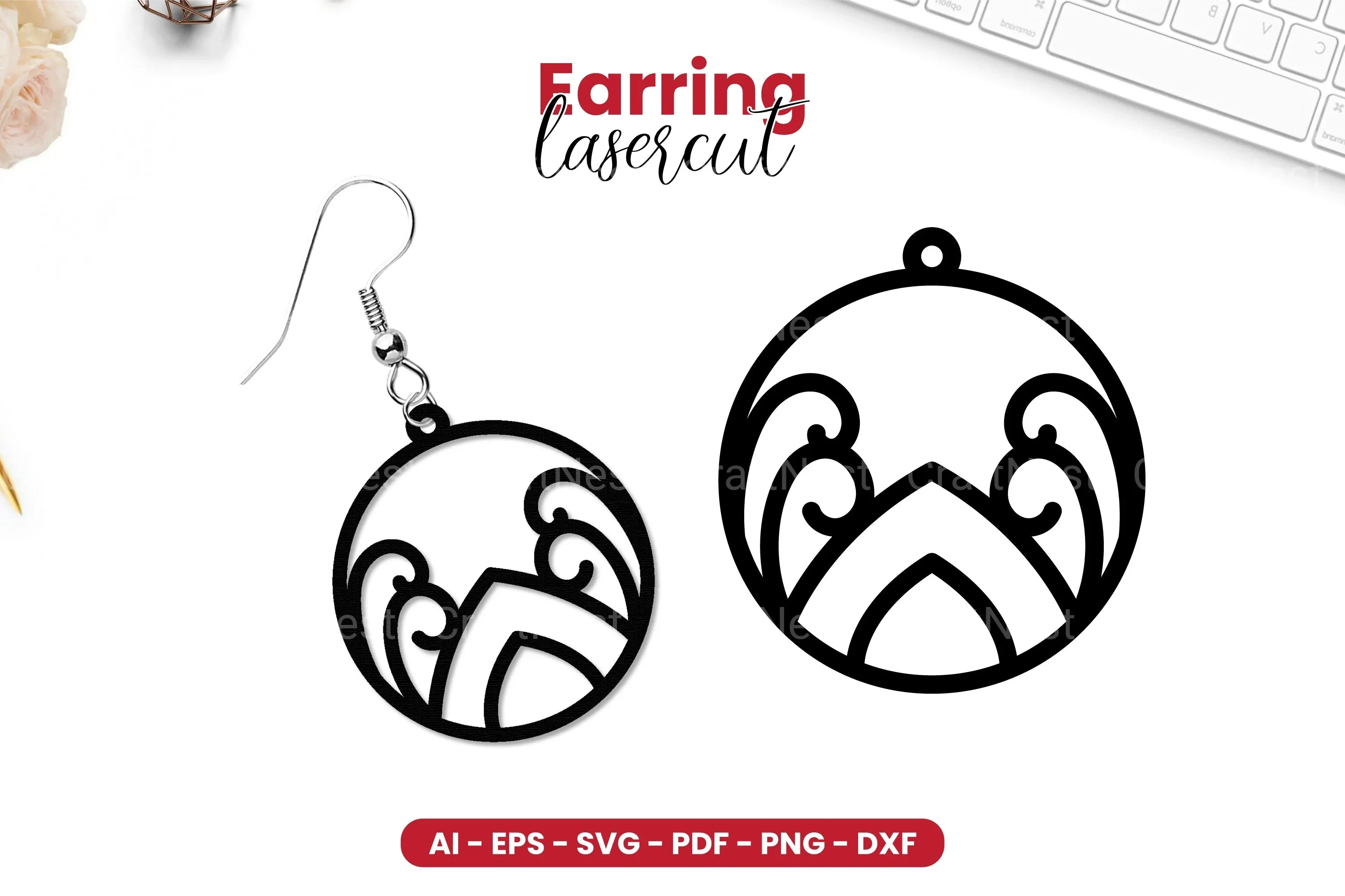 Earring Lasercut SVG Bundle - CraftNest - Digital Crafting and Art