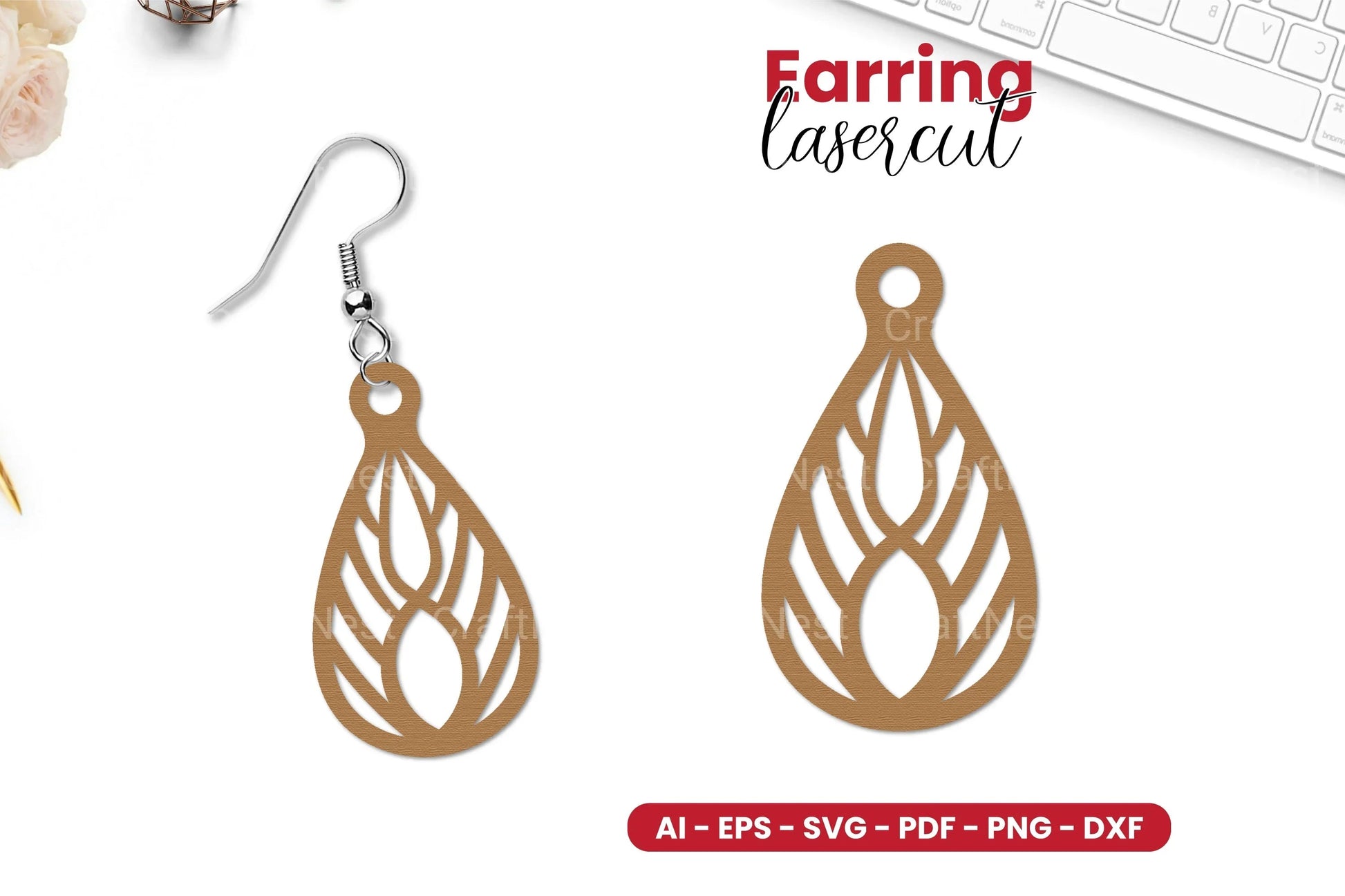 Earring Laser Cut SVG Bundle - CraftNest - Digital Crafting and Art