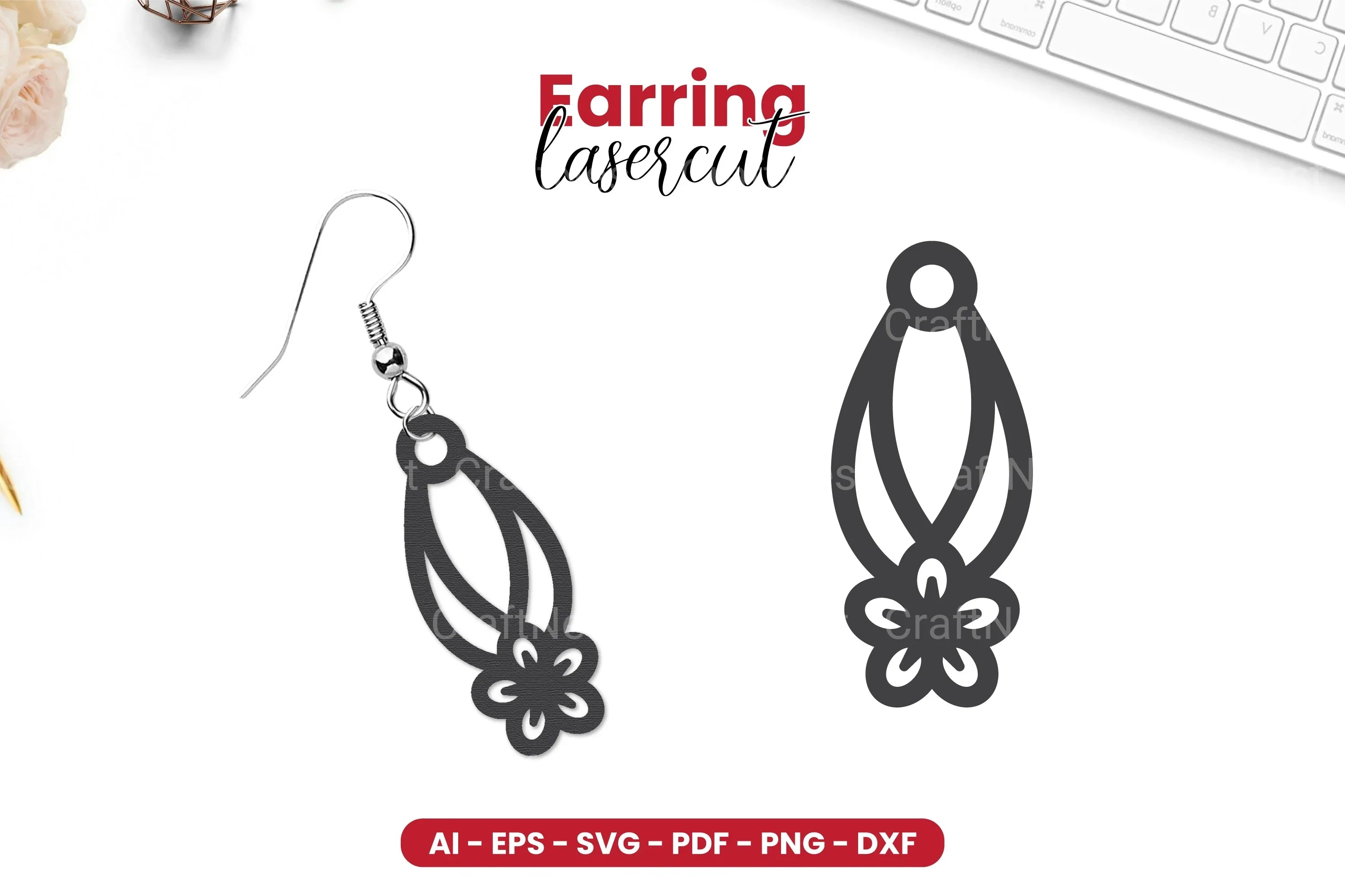 Earring Lasercut SVG Bundle - CraftNest - Digital Crafting and Art