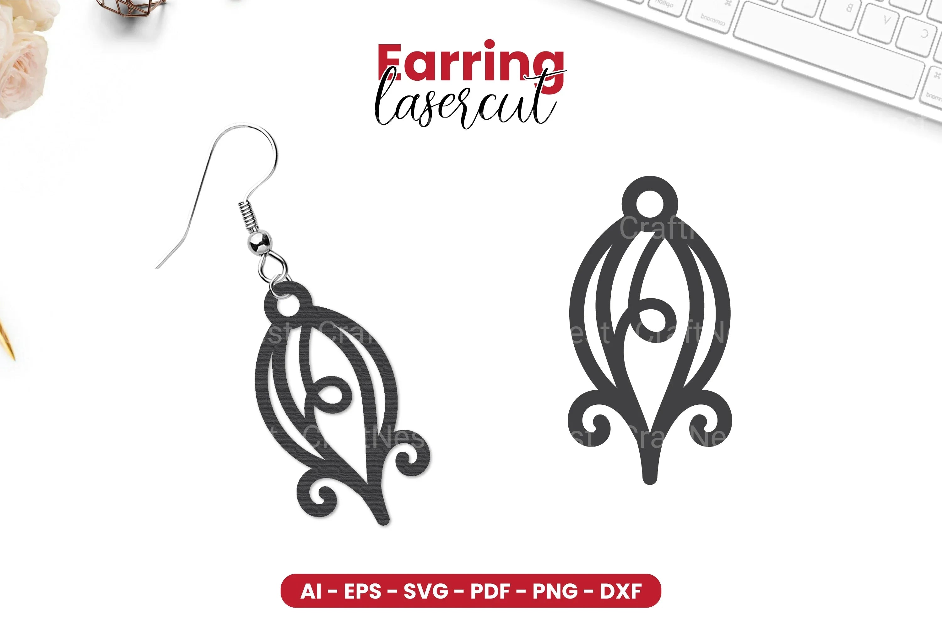 Earring Lasercut SVG Bundle - 71 Designs - CraftNest - Digital Crafting and Art