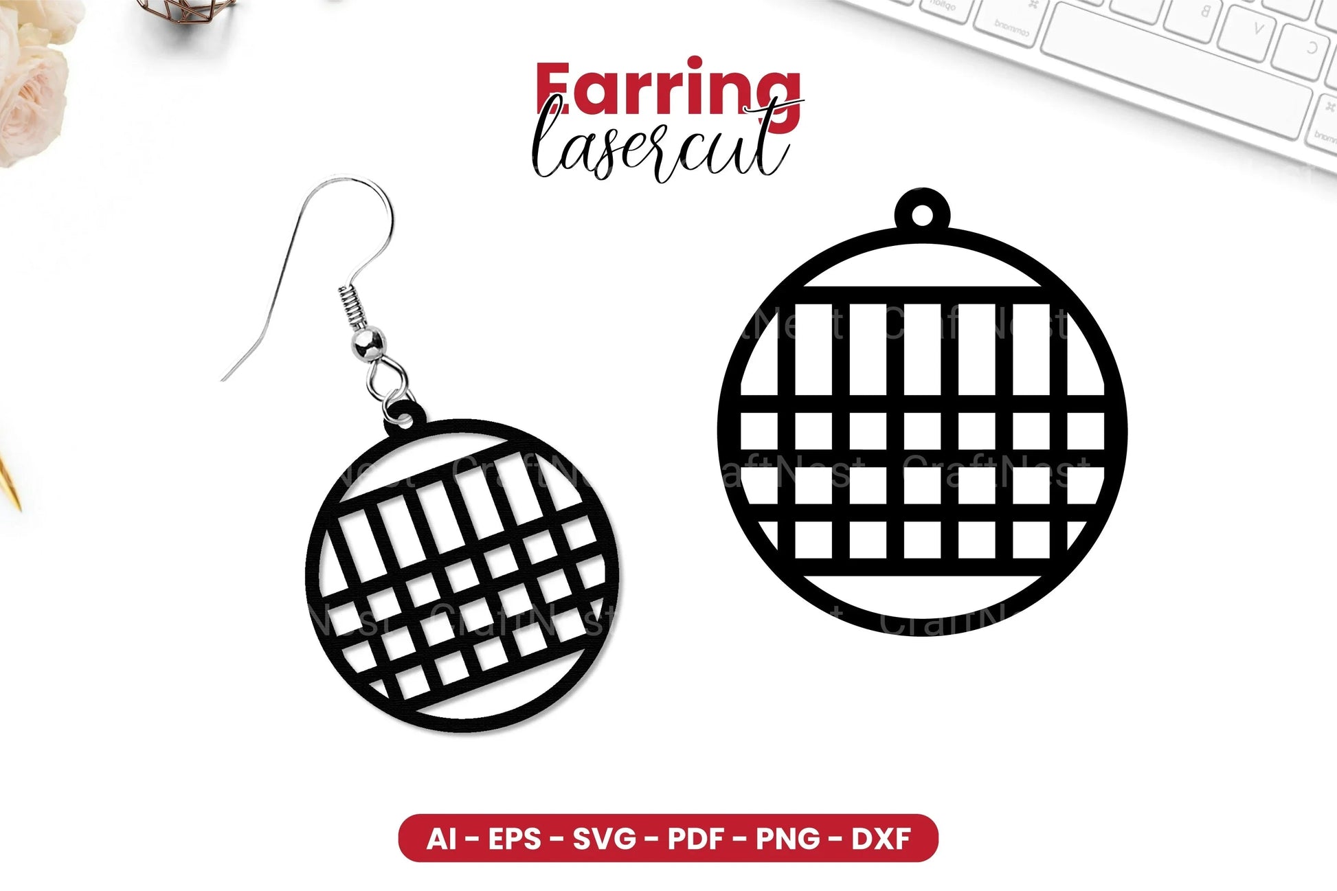 Earring Lasercut SVG Bundle - CraftNest - Digital Crafting and Art