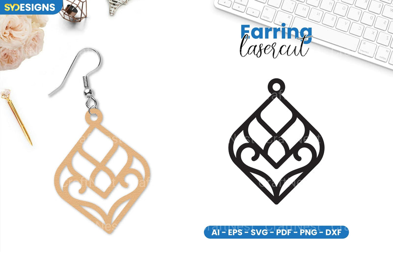 Earring Lasercut SVG Bundle - CraftNest - Digital Crafting and Art