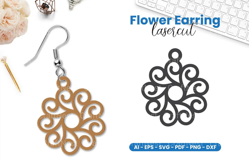 Earring Lasercut SVG Bundle - CraftNest - Digital Crafting and Art