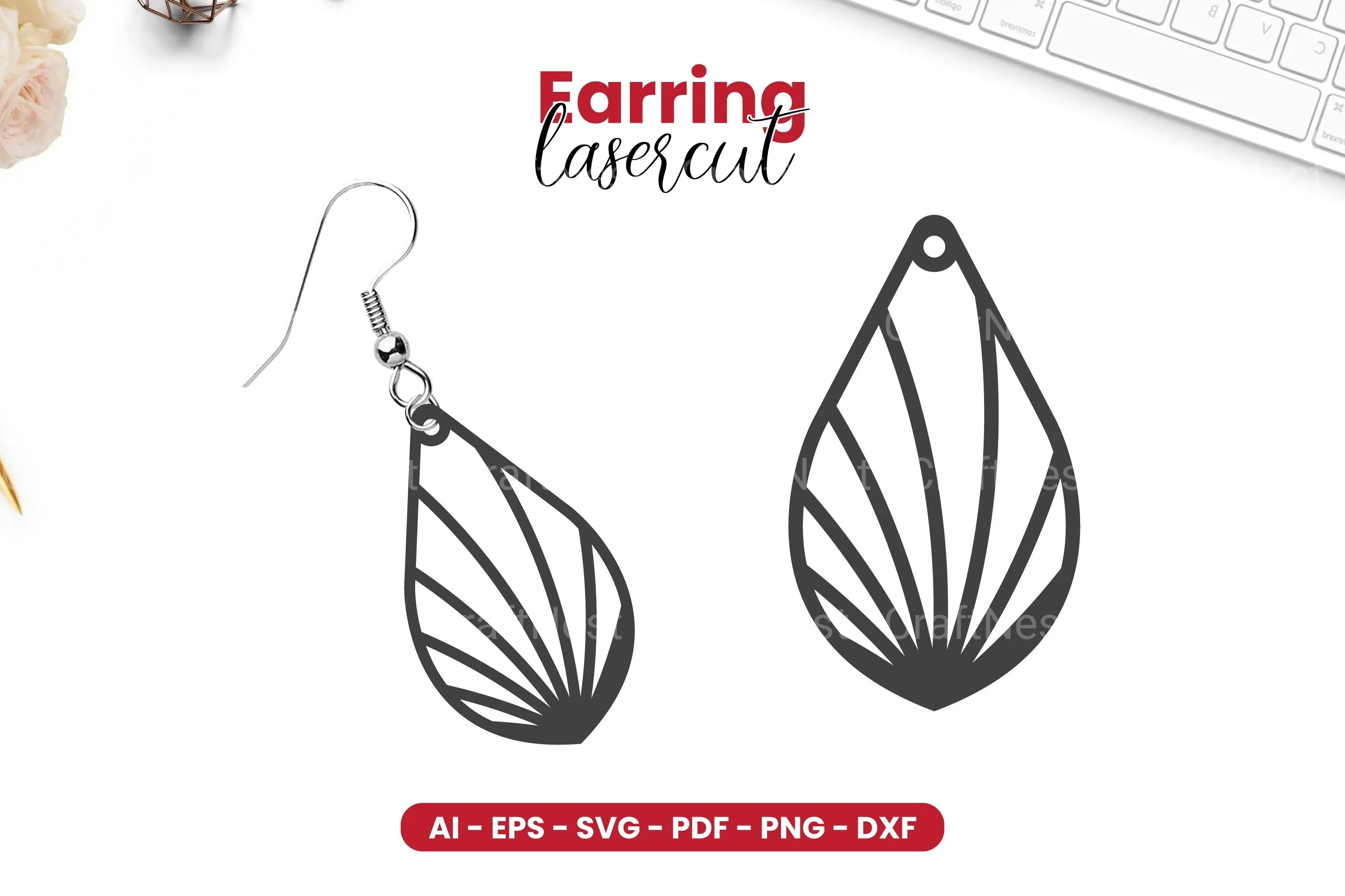Earring Lasercut SVG Bundle - 72 Designs - CraftNest - Digital Crafting and Art