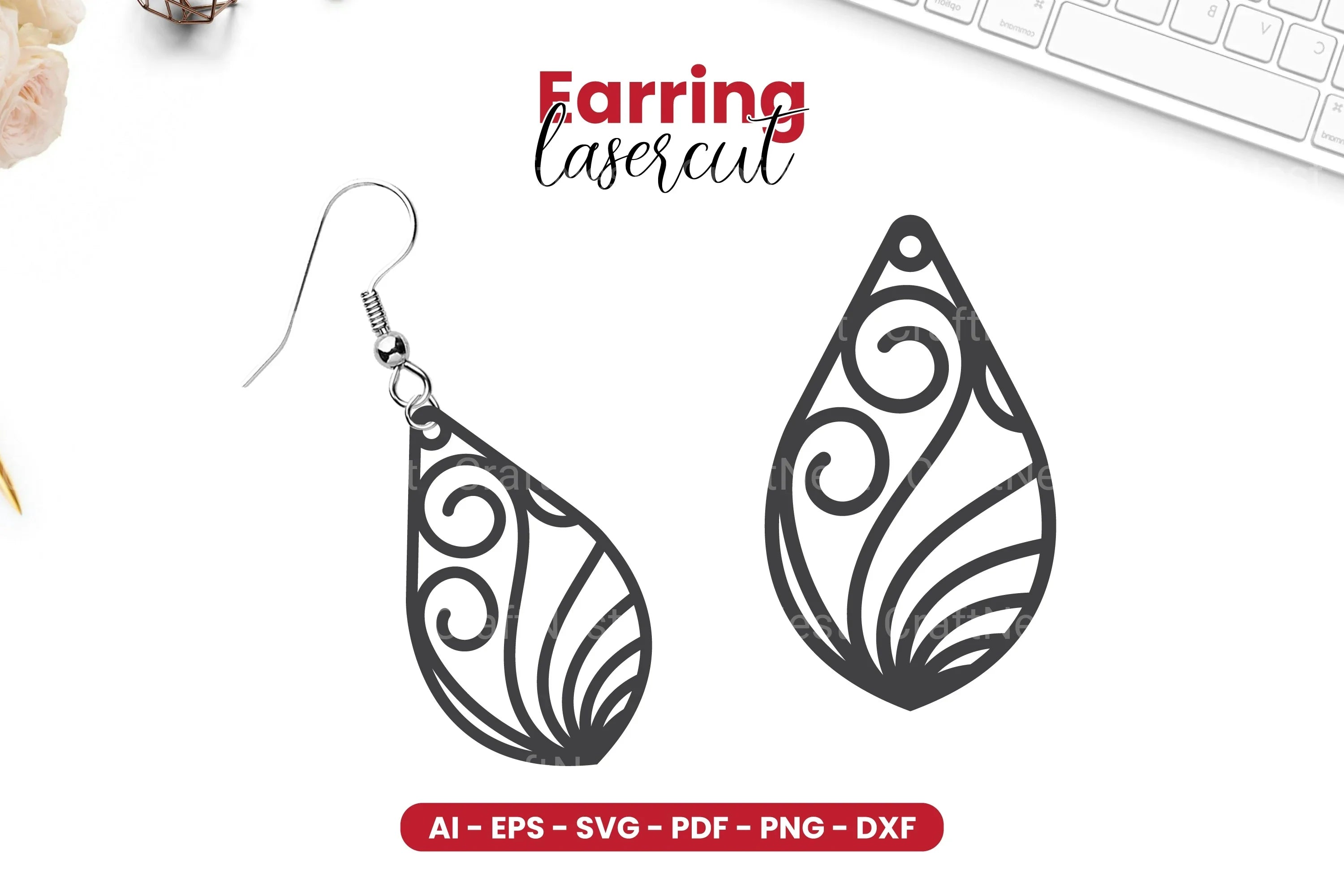 Earring Lasercut SVG Bundle - CraftNest - Digital Crafting and Art
