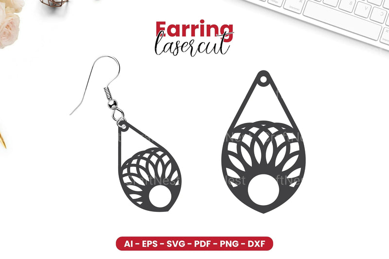 Earring Lasercut SVG Bundle - 75 Designs - CraftNest - Digital Crafting and Art