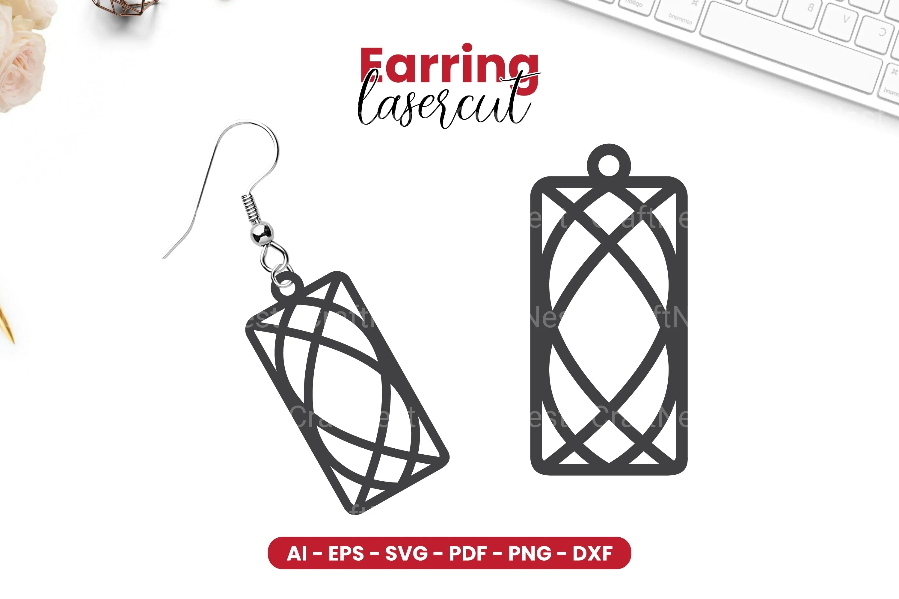 Earring Lasercut SVG Bundle - CraftNest - Digital Crafting and Art