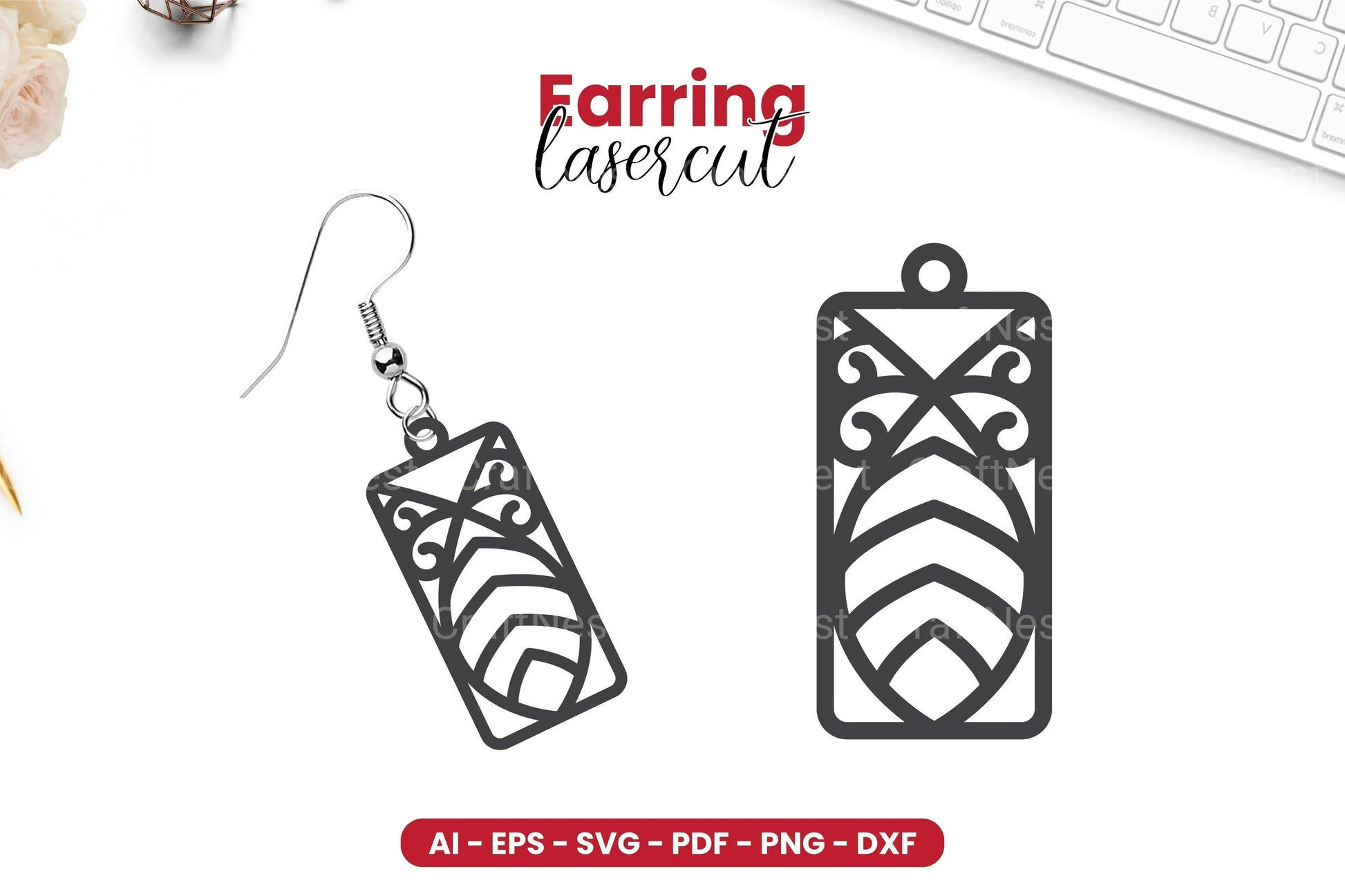 Earring Lasercut SVG Bundle - 79 Designs - CraftNest - Digital Crafting and Art